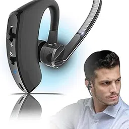 Enfogo 𝟏𝟐-𝐘𝐞𝐚𝐫 𝐖𝐚𝐫𝐫𝐚𝐧𝐭𝐲 Bluetooth V5.0 Headset with Mic for Driving & Active Lifestyles | 𝐖𝐢𝐫𝐞𝐥𝐞𝐬𝐬 Earphone for Calls, Music, Travel | Hands-Free, Noise Reduction, Long Battery-image-7
