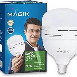 MAGIK Savio LED Rechargable Emergency Lamp 30W 6500K B22 Inverter Cool Day White Bulb for Home (Pack of 1)-picture-16