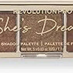 Revolution Pro- Glam Eyeshadow Palette- She's Dreamy Green | For Long Lasting |Smudge Proof Eye Makeup -6.6 gm.-image-48
