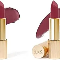 RAS Luxury Oils Lumiere Satin Matte Lipstick | 8-Hr long stay Creamy Matte, Non-Drying, Lightweight & Pigmented | Natural infusion of Argan & Avocado | Vegan, Cruelty-Free (Twilight Truffle)-image-12