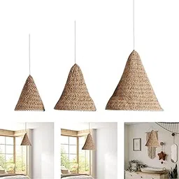 SECRET DESIRE Handwoven Lamp Shade Bohemian Gift Light Cover for Dining Room Cafe Tea Room S-image-50