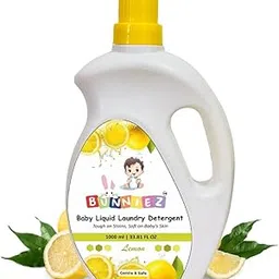 Bunniez Baby Liquid Detergent for clothes with lemon Fragrance with No Chemicals for soft clothes 100% safe to use - 1 Litre-image-17