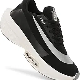 Athletic Sneakers, Black and White, Platform Running Shoes SK_2001-picture-55