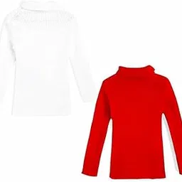 keshuyoka Kids Woolen High Neck Sweater | Unisex Turtle Neck Winter Wear for Boys & Girls | Full Sleeve Ultra-Warm Wool Bodywarmer | Pack of 2-picture-26