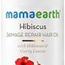 Mamaearth Hibiscus Damage Repair Hair Oil with Hibiscus & Curry Leaves for Strong & Nourished Hair|Repairs Rough, Dry & Damaged Hair|Makes Hair Smooth & Frizz Free|Suitable For All Hair Types (150ml)-picture-4