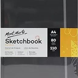Mont Marte Sketchbook A4-80 Sheets - 110gsm g/m² -Paper - Drawing Book Ideal for Sketches and Drawings-picture-56