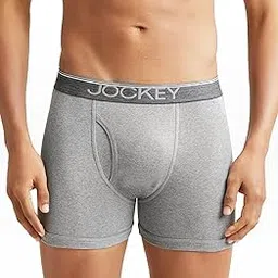 8009 Men's Super Combed Cotton Rib Solid Boxer Brief with Ultrasoft Waistband-image-89
