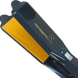 PROFESSIONAL FEEL PF-1100 Professional Hair Straightener With 4 X Protection Coating Gold Women's Straightening Styler Machine for Hair Saloon 4 X Protection Gold Coating Electric Hair Styler-image-22