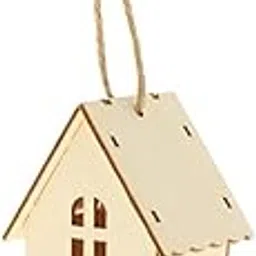 ECOMISTIQ®Unfinished Natural Wooden Bird House Hanging Birdhouse Window Decoration Style 1|Home & Garden|Yard, Garden & Outdoor Living|Bird & Wildlife Accessories|Birdhouses-image-31