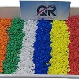 Quantum Retail (12 Colors X 250 Grams Each = Total 3 Kilogram) Marble Chips for Garden, Aquarium, Indoor Outdoor Decoration Pebbles Stone - (Size:3mm-5mm)-image-7