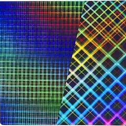 Ideaformer Double Sided Smooth Rainbow Plaid+Rainbow Mesh Build Plate，257x257mm PES Spring Steel Removable Platform for Bambu Lab A1/X1C/X1/X1E/P1P/P1S 3D Printers-picture-14