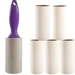 GOCART WITH G LOGO 1 Lint Roller with 30 Sheet & 5 Refills 30 Sheets for Dog Hair Removal, Dust Free Clothes & Furniture (Purple)-picture-27