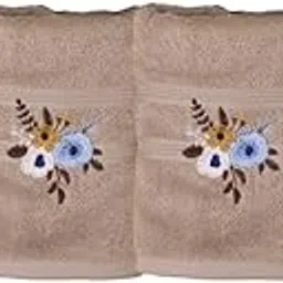 Ekaas Life Super Terry Embroidered Face Towel (30x30cm) Set of 4 Premium Thick Cotton, Machine Washable, Highly Durable Ideal for Guests, Gifting, Personal Use & Powder Bathroom, 550 GSM Beige Color S-picture-40