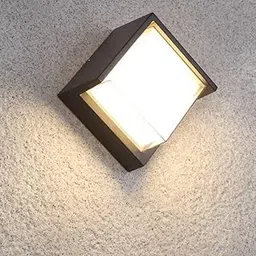 GENREE Grey Body Waterproof Outdoor Led Light Square Shape Indoor/Outdoor Light (Warm -White)-picture-13