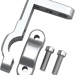 MERISHOPP Motorcycle Light Bracket M8 for 22mm Tube Lightweight Light Bar Mount Argent-image-48