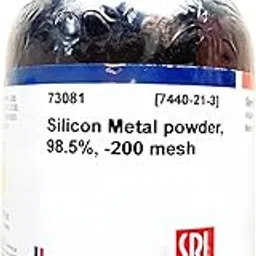 SRL Silicon Metal powder, 98.5%, -200 mesh, 100Gm, CAS NO 7440-21-3, Atomic Formula : Si, Atomic Weight : 28.09, Storage : Room Temperature, Shelf Life : 60 Months for laboratory and industrial use-picture-52