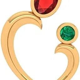 p.c. chandra jewellers Yellow Gold 14KT(585) Mother's Day Pendant - 0.39 Gram-picture-30