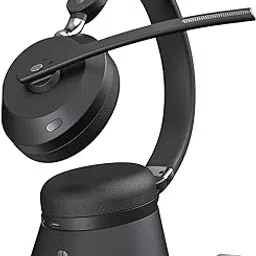 Wireless Headset with Mic for Work, Bluetooth Headphones with Microphone (Noise Cancelling) & Charging Base, Wireless Headset for Work from Home/Office/Call Center/PC/Computer/Teams/Zoom/Skype/Laptop-image-48