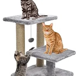 Furrlovers Cat Tree with Multiple Levels and Scratching Posts (Grey - FURR-17)-picture-44