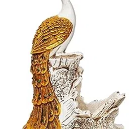Lucky SAIN Resin Peacock Statue Wine Bottle Holder Display Stand for Home Bar Decorative Showpiece-image-57