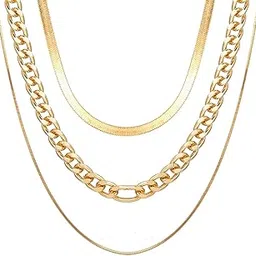 shining diva fashion Latest Stylish Multilayer Metal Chain Pendant Necklace for Women (A12799np), Gold08-picture-10