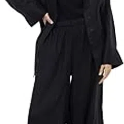 fab star- look great feel great. Linen Shirt Long Sleeves Solid Cotton Oversized Casual Shirt Black-picture-12