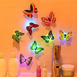 RANGOLI 3D LED Butterfly Stickers for Decoration Items, Butterflies Stickers, Butterfly Wall Decor, Butterflies, Butterflies for Wall Decoration (Pack of 10)-picture-59