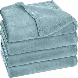 BSB HOME® Premium Plush Double Blanket | 300 GSM Lightweight Cozy Soft for Bed, Sofa, Couch, Travel & Camping| Light Blue, 220x230 cm or 86x90 inches-picture-22