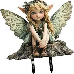 VISTORA Fairy Garden Stake Decor Sturdy Art Decorative for Garden Pathway Flower Bed 26.9X21.6cm-picture-17