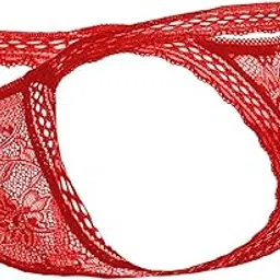 Mens Lycra Lace Thong Underwear-image-42