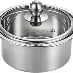 Soup Pot with Lid Multiuse Small Gift Kitchen Cookware for Kitchen Soup Home Mouth Diameter 16cm-picture-24