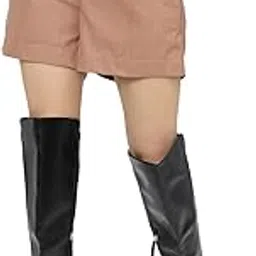 tokyo talkies Women's Regular Fit Regular Shorts | Stretchable Shorts image 1