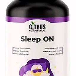 CITRUS NUTRACEUTICALS Sleep ON with Melatonin Valerian root extract Chamomile flower extract L- Theonine and Magnesium Bisglycinate for Quality Sleep and Relaxation- (60 Capsules)-picture-25