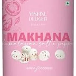 Vishnu Delight Organic Roasted Makhana Snack, Himalayan Salt & Pepper Flavor - Healthy, Tasty, and Sustainably Sourced Fox Nuts with a Touch of Himalayan Magic-image-4