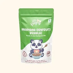 Little Fingers Makhana Dryfruits Branlac Natural Gluten Free Instant Premix Powder Made With Wheat, Oats, Fox Nuts, Dryfruits, Daria Dal & Dates Powders | No Preservatives & Synthetic Add-Ons, 200gms-picture-47