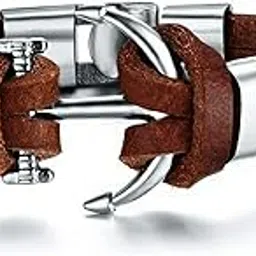 university trendz PU Leather Bracelet For Mens & Boys-picture-32