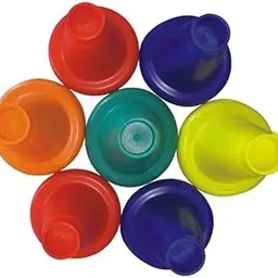 TASCO SPORTS Rubber Sports Batting Tees Rubber Cone Ground Mini Markers Cricket Batting Tee Marking Cone Cones Marker (Pack of 4)-image-7