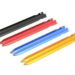 GAH 5pcs 23cm Aluminum CING Tent Stakes Pegs Triangle Ground Nails Red-picture-56