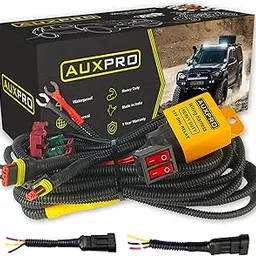 Fog Lamp Wiring Harness Kit for Cars with Dual Switch | Compatible with Dual Color Lights White and Yellow Supports High/Low Beam | 1 Year Warranty | Compatible with LIU HJG and Fog Lights-picture-28