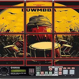 Rhythm Pro Drumset Design Self Adhesive PVC Vinyl Stickers (Set of 12 PCS.) Compatible for Y A M A H A DTX-M12 PAD (C)-picture-68