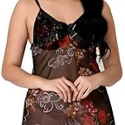 love maker Women Babydoll Honeymoon Nightwear Spandex Floral Lace Chemise Sleepwear with Matching G-String-picture-24