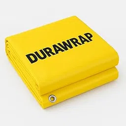 DURAWRAP 6x6 ft | 120 GSM Yellow HDPE Tarpaulin | Waterproof, UV Resistant | Lightweight Multi-Purpose Cover for Garden, Roof, Balcony, Shed, Camping & Home Use-picture-17