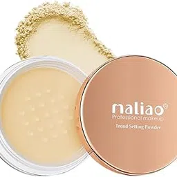 Maliao Trend Setting Compact Powder – Lightweight, Smooth Texture, Long-Lasting Matte Finish - 10g (Banana, Medium)-picture-21