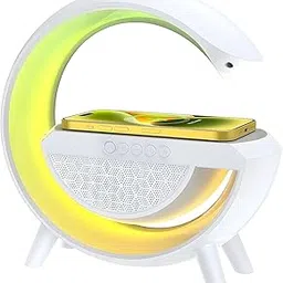 Lipzie〚𝑺𝒉𝒐𝒑 𝑨𝒏𝒅 𝑺𝒂𝒗𝒆〛Wireless Charging Alarm Clock with Bluetooth Speaker & LED Nightlight | Dimmable Display, Portable Music Player, Dual Alarm, FM Radio, Multifunctional Bedside Clock-picture-17