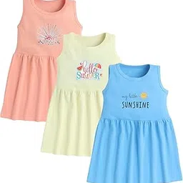 eio Baby Girls Frock Mini Cotton Dress Combo Pack-picture-39