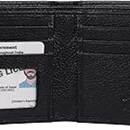shdesign Crew Black Bi fold Credit Debit/Card Holder Small Slim Minimalist Genuine Leather Wallet for Men/Women-picture-53