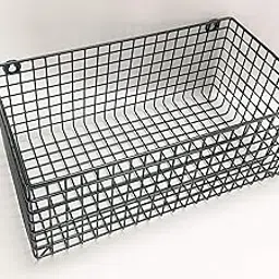 Sarman XX-Large Wall hanging metal wire Basket for Storage and Organizing Kitchen, Bathroom and Office Multi Purpose for pleasant visual effect strong and high durability-image-20