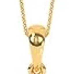 9 KT Yellow Gold Infinite Dazzle Diamond Pendant for Women-image-6