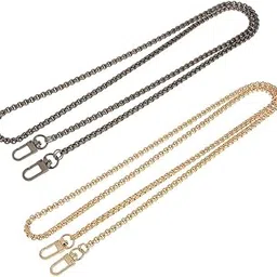 Enakshi® 2Pcs Women Skinny Bag Chain Strap Replacement for Purse Handbag Shoulder Bag|Clothing, Shoes & Accessories | Womens Handbags & Bags | Handbag Accessories-image-2
