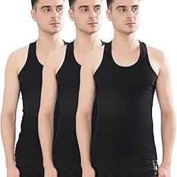 dollar bigboss Men's White Pack of 3 Derby RN Vest-picture-36